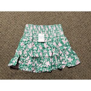 Roller Rabbit Endah Floral Riki Skirt Multicolor, Womens Small, NWT